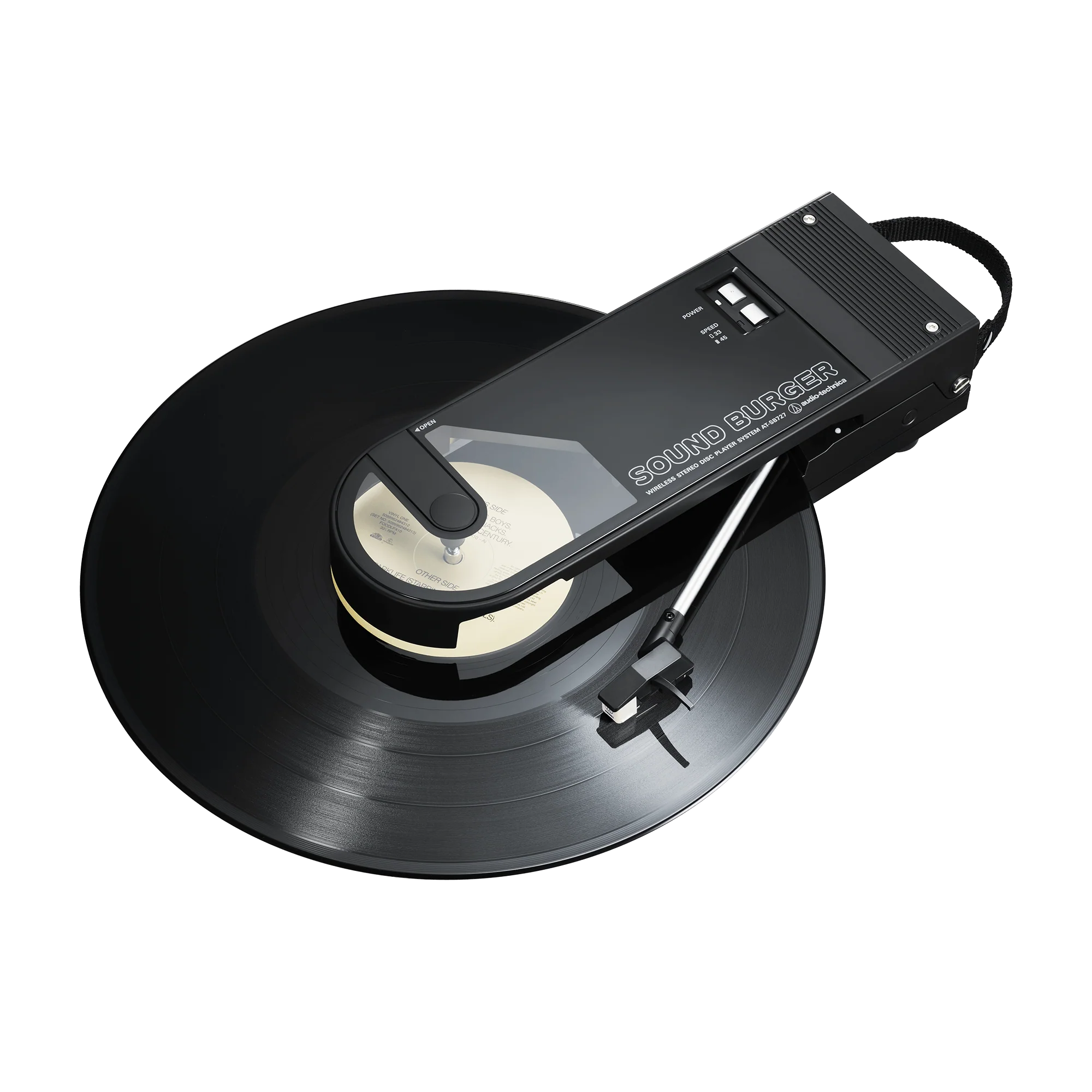 AT-SB727 - Sound Burger - Portable Bluetooth Turntable - Image 2