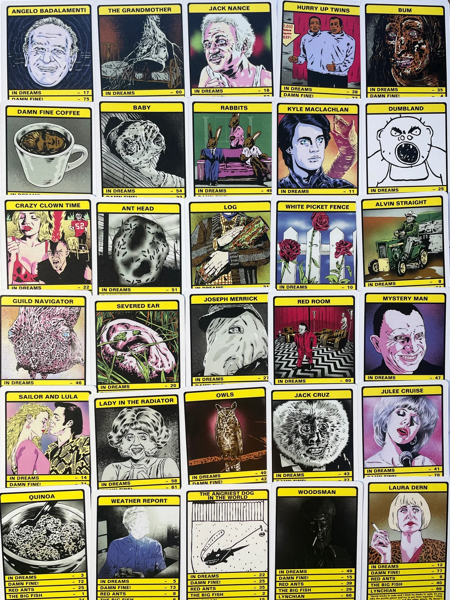 David Lynch Top Trumps - Image 2