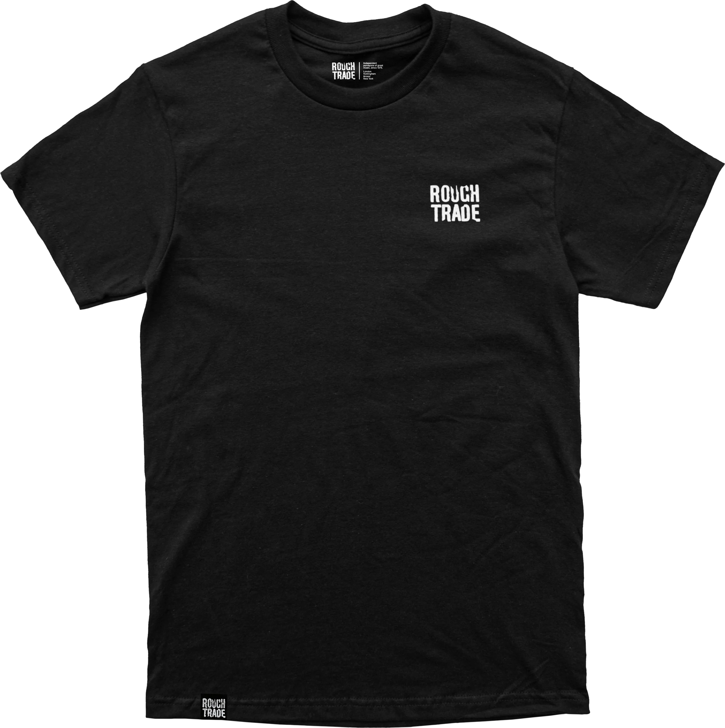 Rough Trade 'Classic' logo - Kids T-Shirt - Black - Image 3