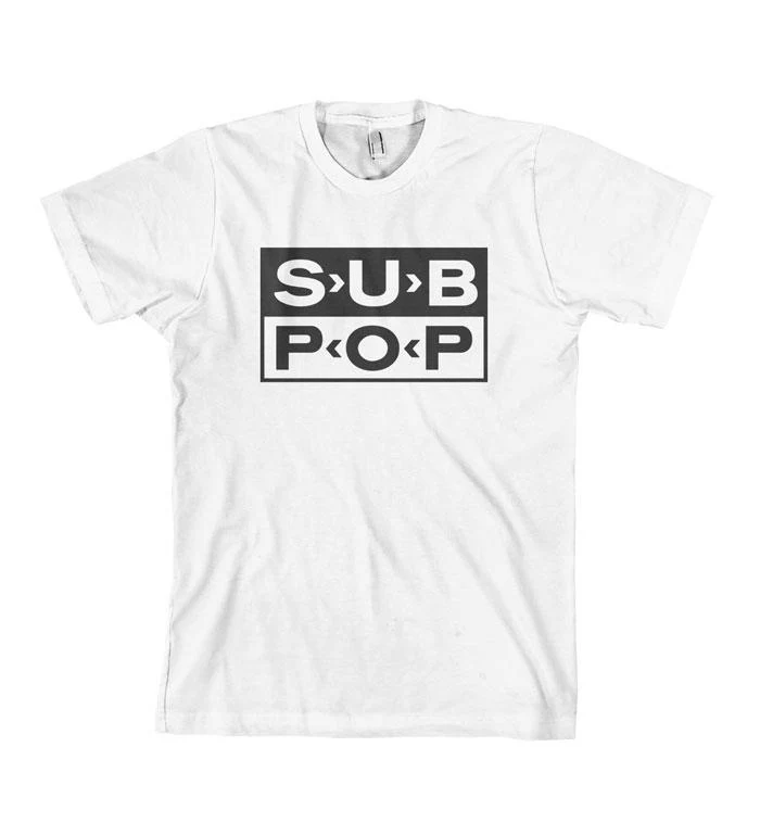Sub Pop Logo - T-Shirt - White