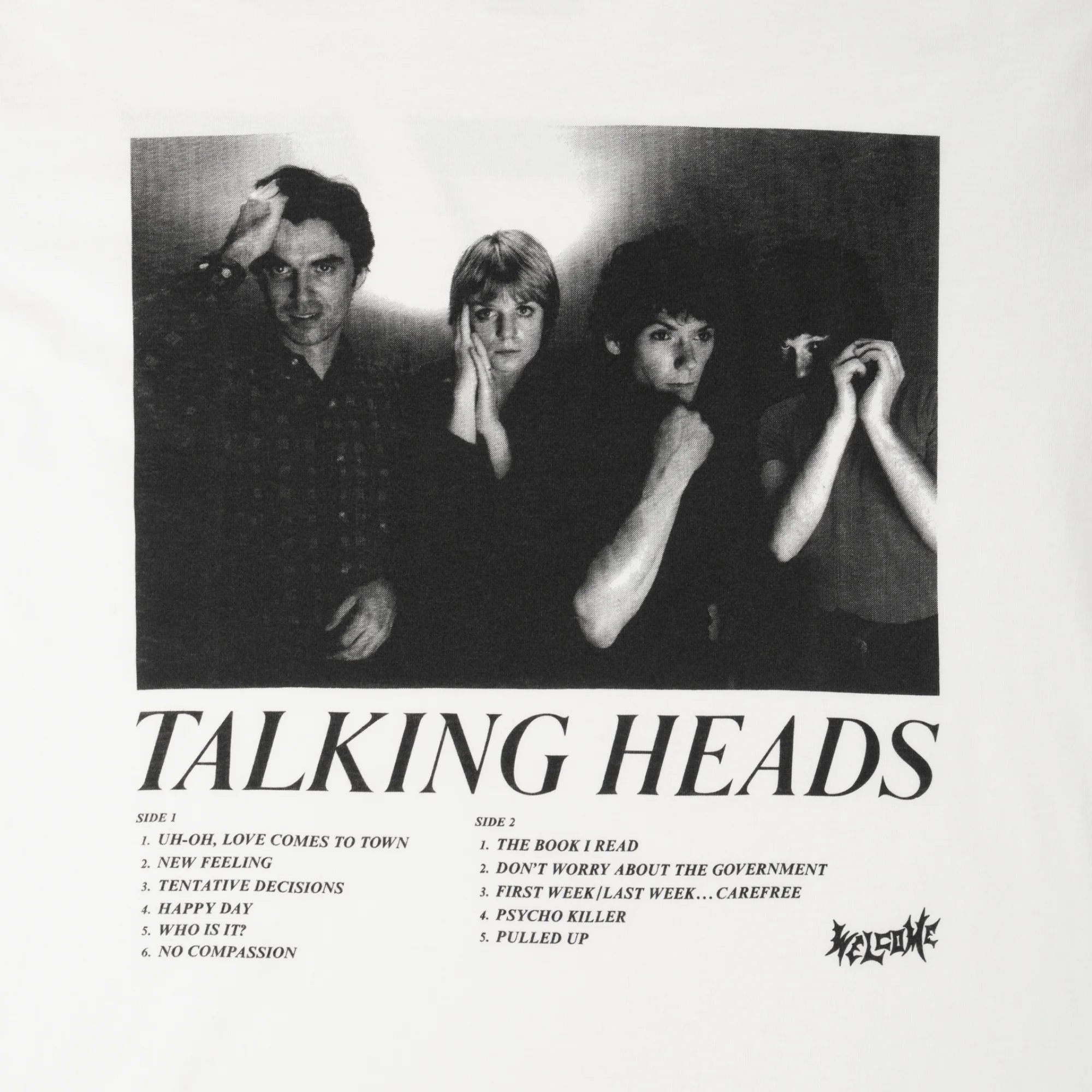 Talking Heads x Welcome - Track List - T-Shirt - White - Image 4