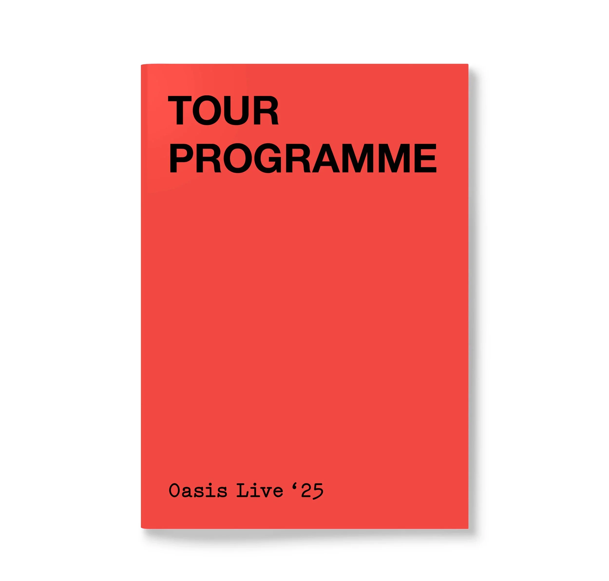 TOUR PROGRAMME - OASIS LIVE '25